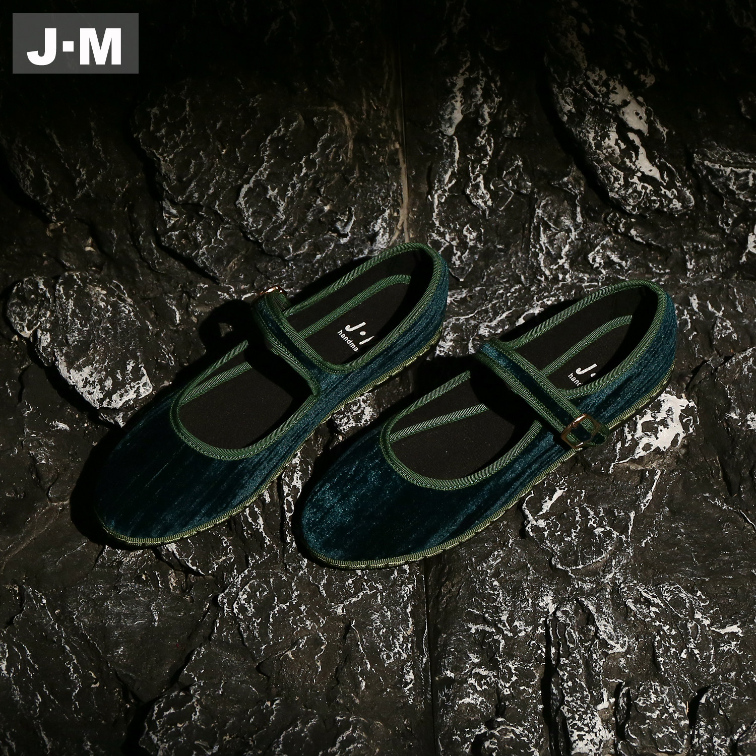 J·M丝绒复古一字带单鞋女2026春新款亚麻平底百搭舒适玛丽珍女鞋,女鞋,玛丽珍鞋,淘宝优惠券,粉丝福利购,淘宝优惠卷