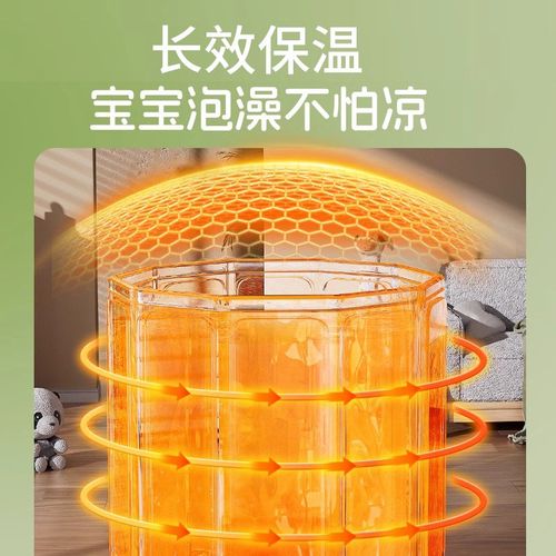 洗澡盆婴幼儿童家用折叠保温浴桶免安装浴盆成人浴桶加厚浴缸坐盆