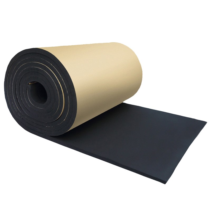 橡塑保温棉自粘阻燃室内环保防水冷式空调管道风管隔音棉橡塑板高