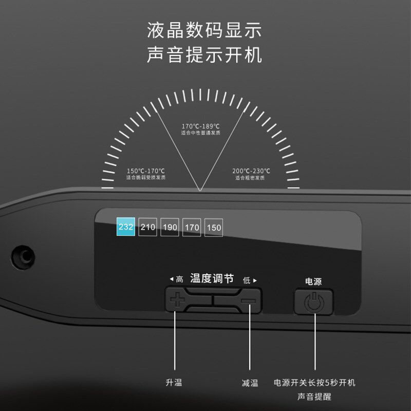 千艺卷发棒男士专用直发电夹板男生烫发棒短发直板小型夹蓬松神器