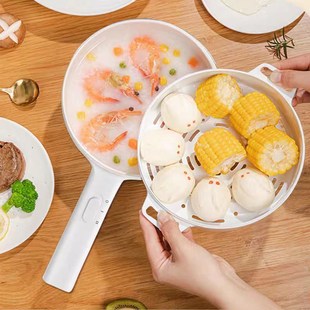 陶瓷釉内胆电煮锅多功能一体锅小型学生宿舍单一人2到3人泡面火锅