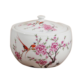 景德镇陶瓷米缸中式带盖密封家用厨房防虫米桶茶叶罐猪油缸储物罐