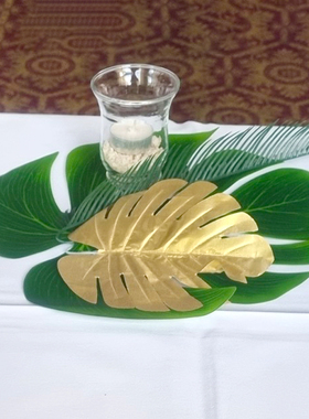 极速Artificial Tropical Palm Leaves Hawaiian Luau PaXrty Alo