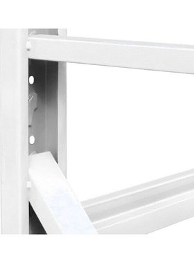 极速万尊钢制轻型货架仓库展示架储物架层架灰白色1500*5T00*2000