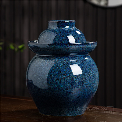 极速景德c镇四川老泡菜坛子陶瓷带内盖家用密封酸腌菜缸加厚土陶