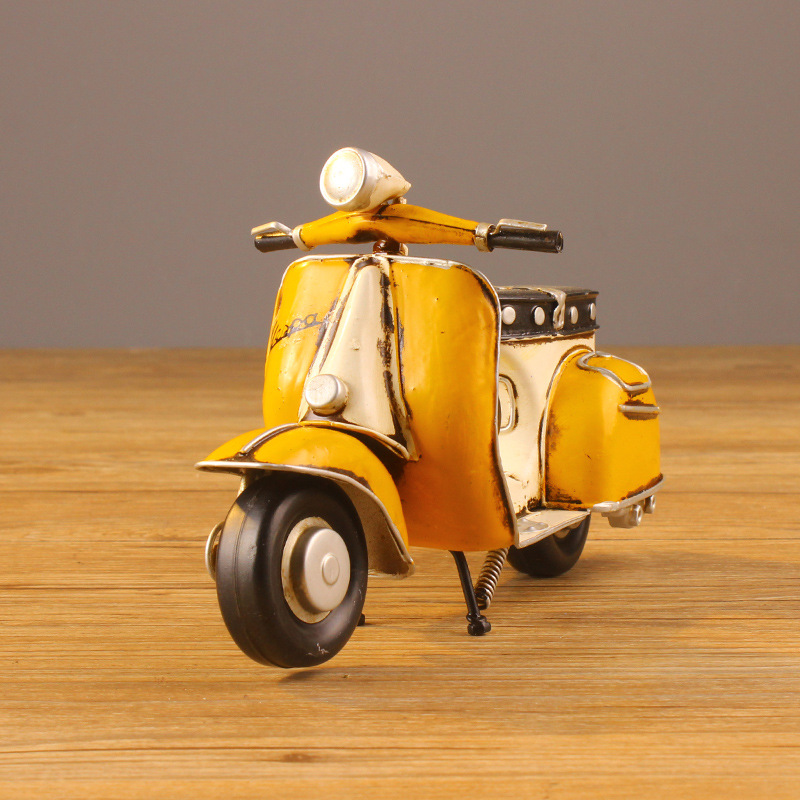 极速新款踏板机车模型摆件 创意B机车工艺礼品摆饰 铁艺金属工艺