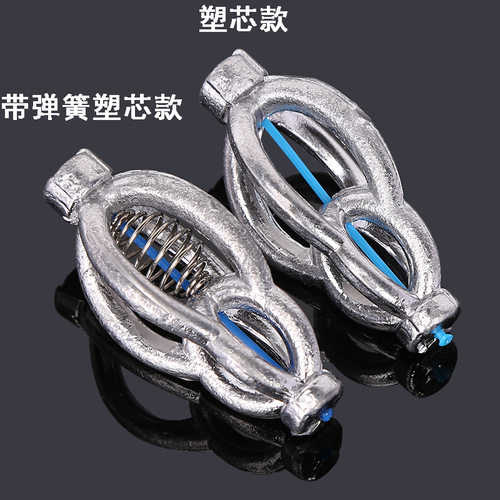 新品灯笼坠打窝器花篮弹簧饵笼远投抛饵器爆炸钩铅坠W诱鱼包饵料