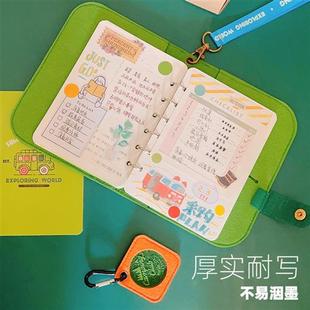 极速2023新款露营风手记手帐本B套装加厚毛毡可爱活页笔记本小本