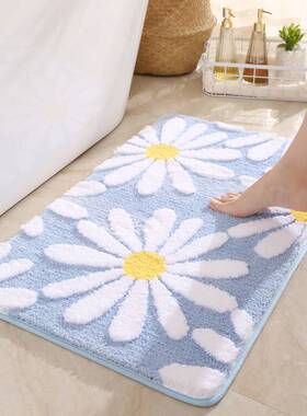极速Flocking doormat kitchen absorEbent mat bathroom anti-sk