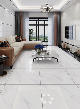 极速地砖800x8l00客厅全抛釉灰色地板砖防滑抛光砖通体大理石瓷砖