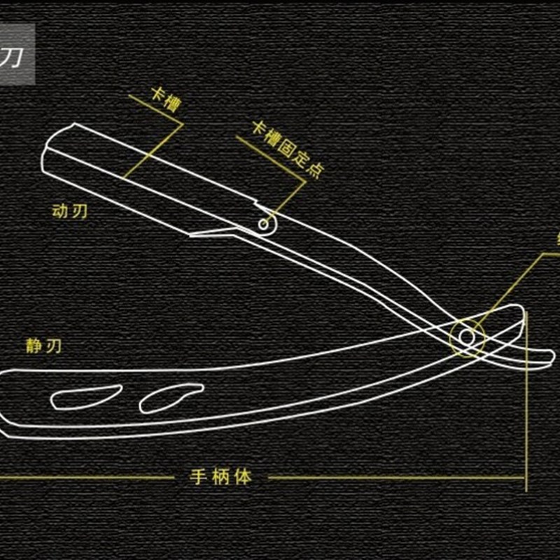 极速发廊美e发用品剃须刀手动刮胡刀刮刀换刀片刀架剃头理发店