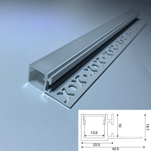 新品天花吊顶l客d线性灯e厅装饰回型顶灯带 线型P明Y装免开槽铝槽