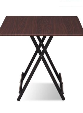 极速可摺叠四方桌子正桌方形吃家摊用方8x800小餐桌2人W饭桌70cm