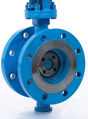 极速气动硬密封法兰蝶阀 D643H-A16C碳钢高温法兰蝶式AT型开关调