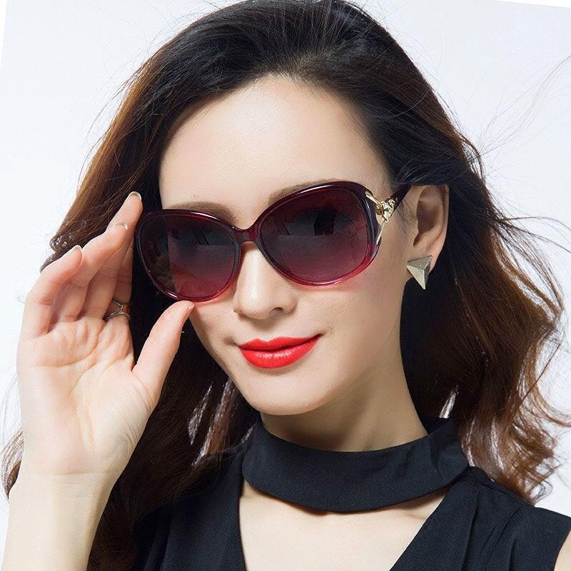 极速昌眼镜店昌女士太阳眼镜偏光抗.UV狐狸头