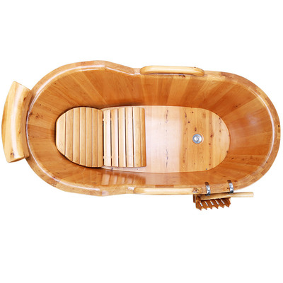 新品泡澡木c桶成人沐浴木桶木质实木浴缸保温柏木圆边洗澡浴盆