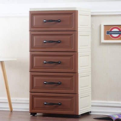 新品新花尔欧式收纳柜特大号加厚仿木储物箱收纳箱抽Y屉式塑料美