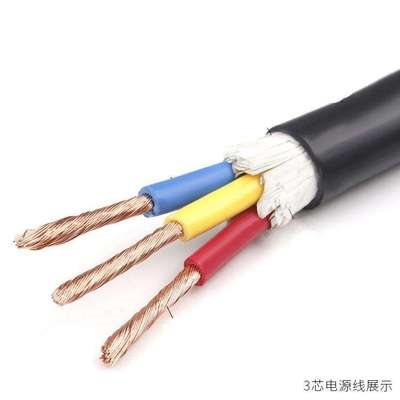 极速软护套c装修多功能电工2/3/4芯缠绕接线加长线条2蕊电缆线二