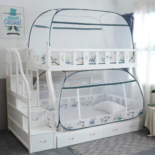 1单人免安装蚊帐三开门0.8米床0.9m学生80宿舍90x190cm2上下铺1.9