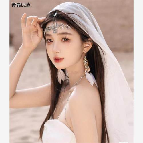 异域少数民族风额头链藏