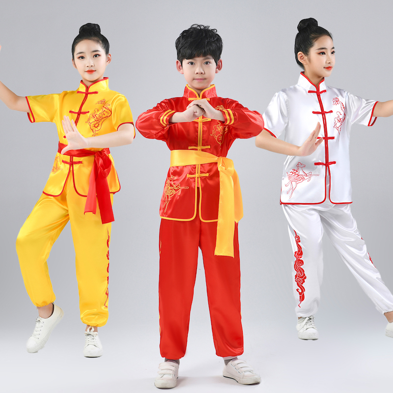 儿童武术演出表演服男女