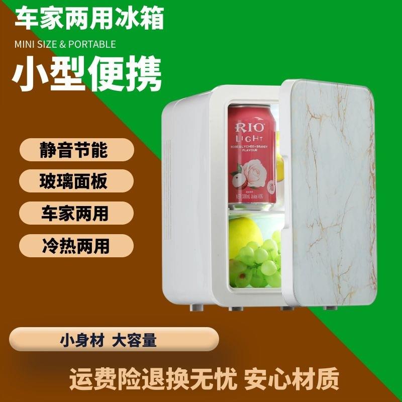 4L跨境220V110V车载冰箱制冷家用宿舍冷暖箱车家两用迷你小型便携