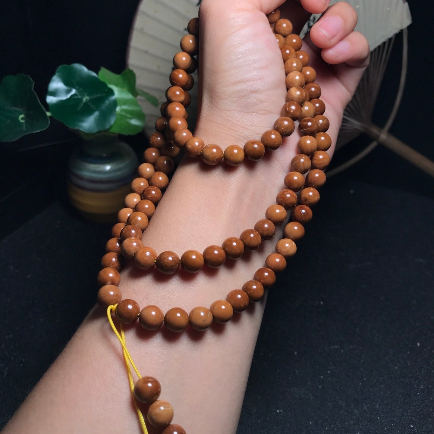 精品高抛库克直切老型108多圈文玩手串菩提念珠男生日礼物佛珠