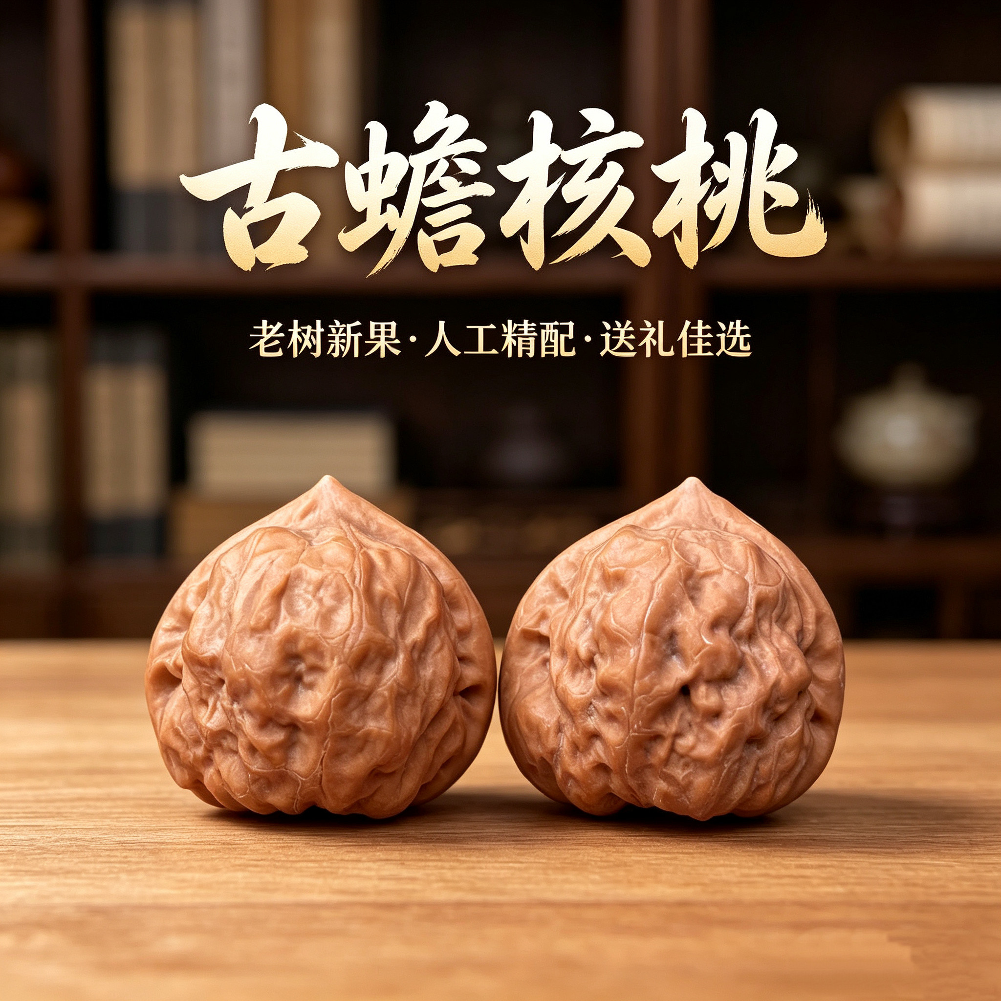 山中玉精品文玩核桃古蟾核桃高质量把玩盘玩收藏级手把件送男友QW