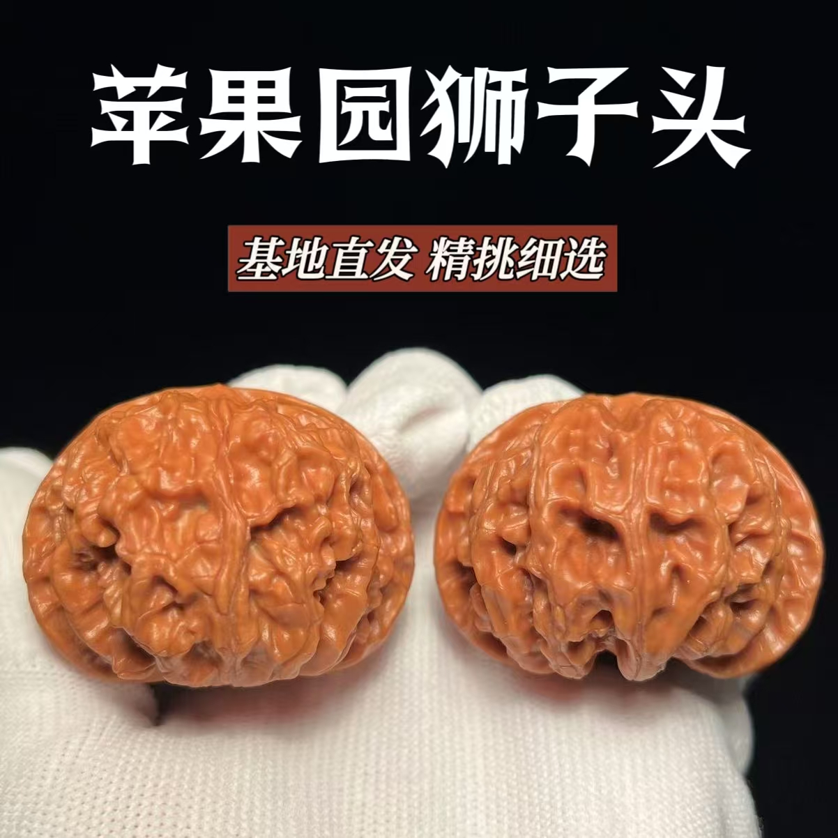 粗筋狮子头经典小尺寸手把件