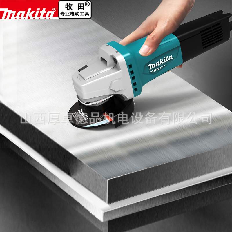 makita牧田角磨机M0910B多功能打磨机切割机抛光机家用小型手砂轮