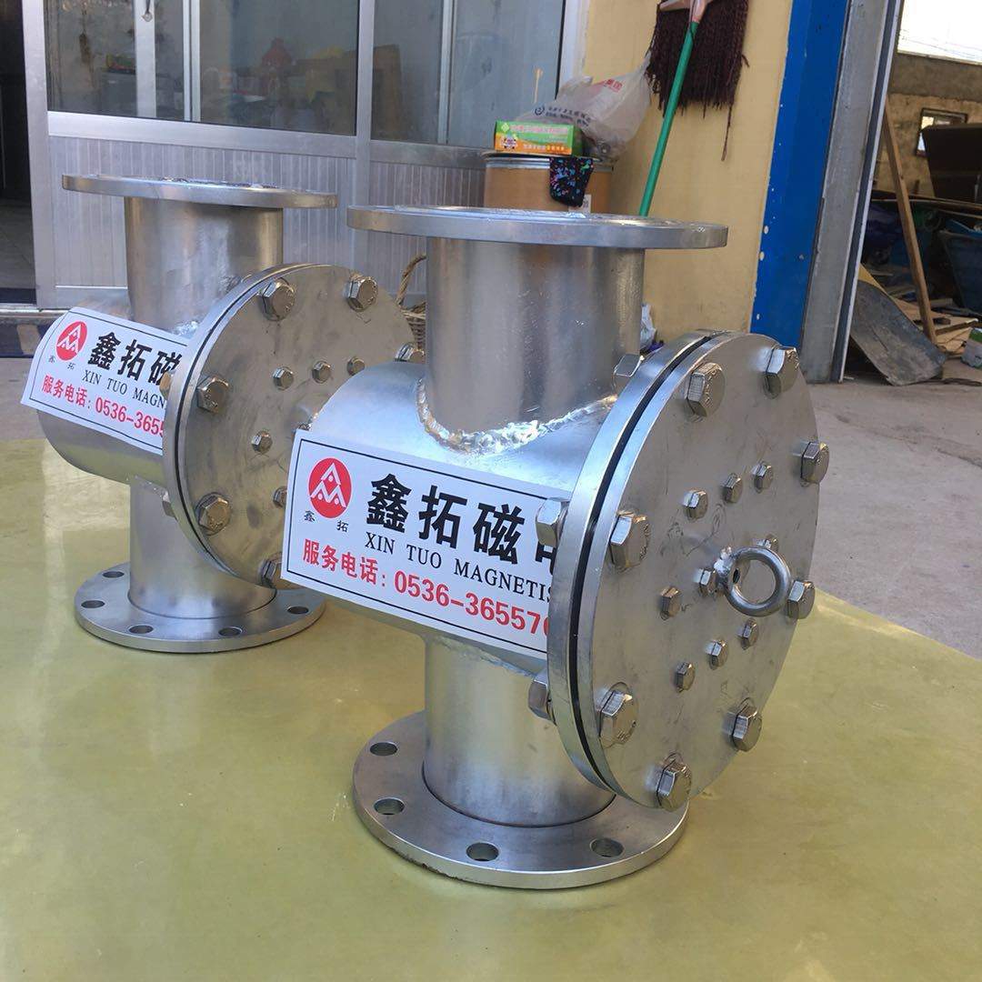 多管式管道除铁器磁棒过滤器 湿法管道式 液体糊状浆料管道除铁器