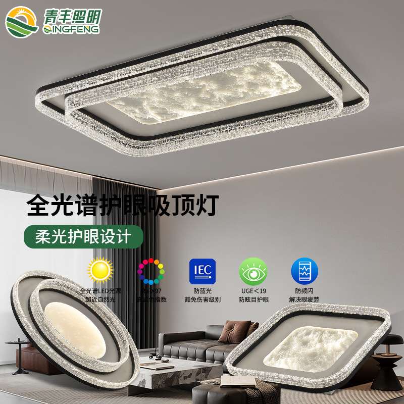 意式客厅主灯2025新款现代简约大气轻奢高级大灯餐厅卧室灯具全屋