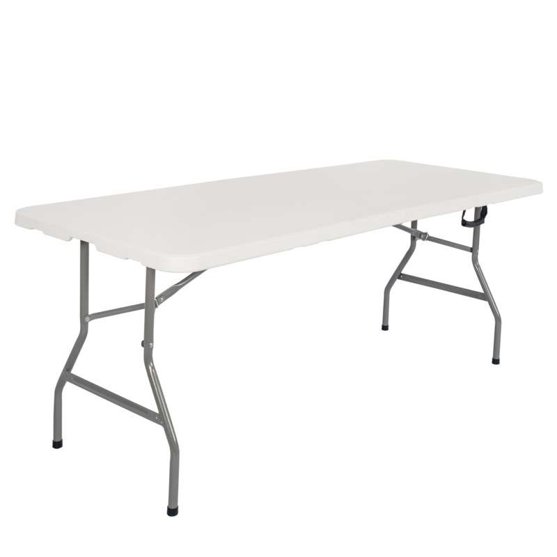 塑料对折桌 吹塑桌 折叠桌 6FT 8FT 4FT 5FT 圆桌长方桌折叠凳椅