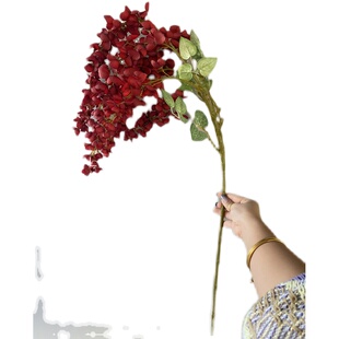 花艺师推荐新款6叉阿勃勒仿真花婚礼堂吊顶紫藤花铃兰风铃软装花