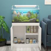 新款 鱼缸底柜超白缸水草缸海缸鱼缸柜欧式 简约水族箱客厅屏风地柜