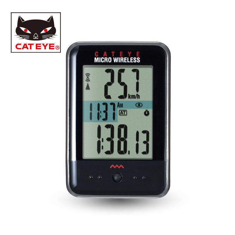 CATEYE猫眼骑行码表里程表有线自行车码表防水登山车中文大屏无线