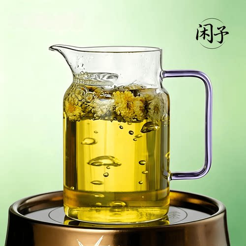 大容量月牙公道杯一体月牙过滤泡