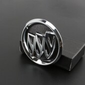 凯越方向盘标纯金属标志车标车贴汽车专用改装 别克03 12年新老款