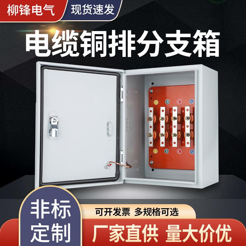 矿物电缆铜排分支箱铜排T接转换配电箱接线端子分流箱绝缘电位箱