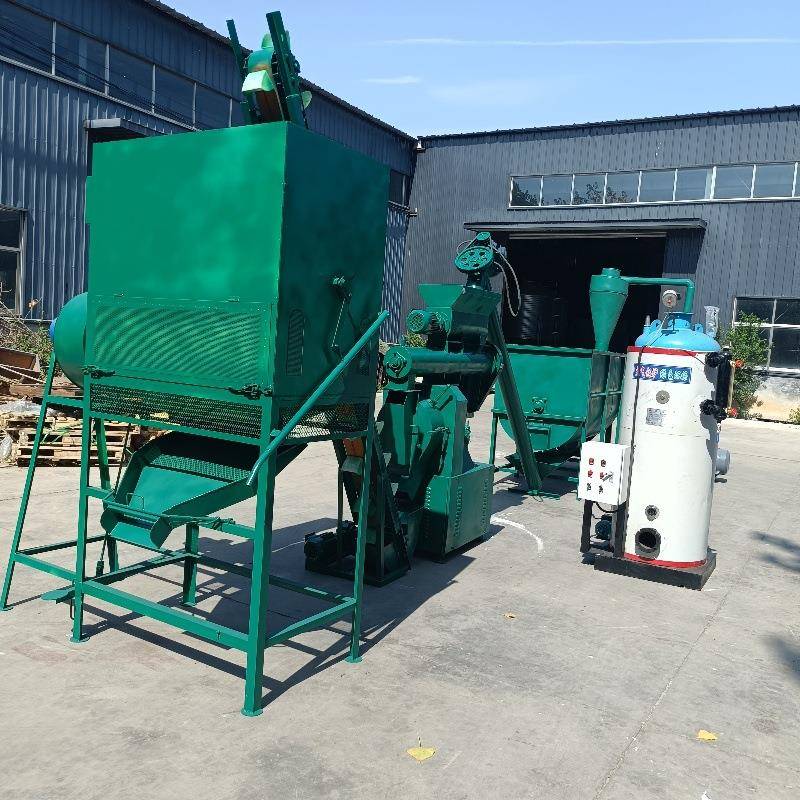 玉米麦麸蒸汽加热环模饲料颗粒机牛羊饲料颗粒机大型秸饲料颗粒机