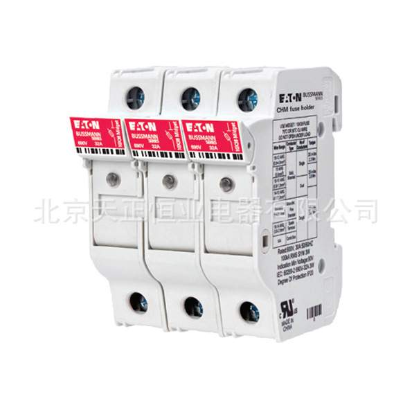 BUSSMANN熔断器底座CH221B/CH221DMSU-F/CH222B/CH223B保险丝底座