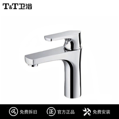 T&T卫浴面盆龙头冷热单孔面盆龙头卫生间洗脸盆龙头13009D