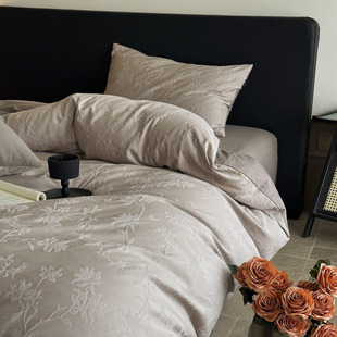 多兰诗2025新款厚织全棉大提花系列四件套