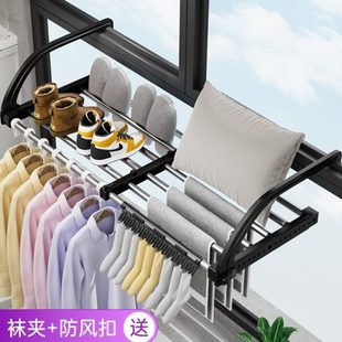 鞋 架晾窗晒护栏窗 窗户架衣阳台挂钩晒外袜子暖气片凉鞋 台晾鞋