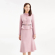 女装 新款 气质通勤收腰假两件羊毛呢连衣裙 2025秋冬季 珂莱商场同款