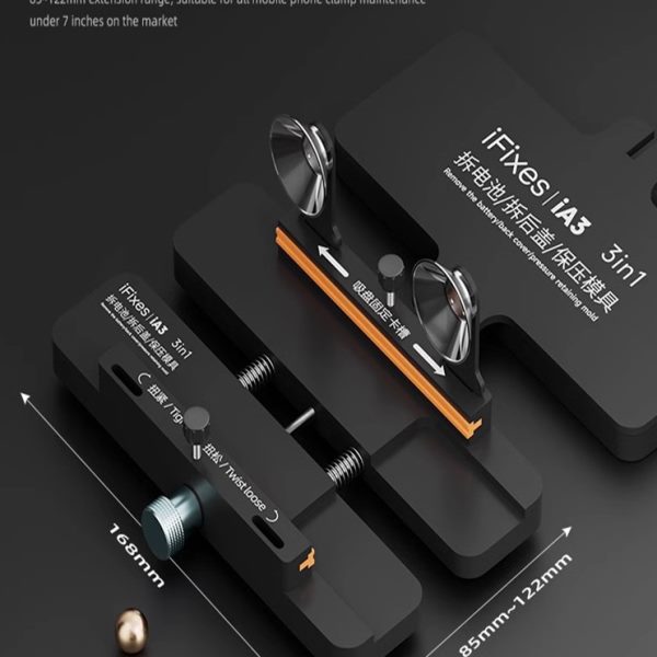 iA3多功能固定夹具 苹果屏幕侧挂夹具 拆后盖玻璃换后盖保压工具