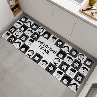 厨房地垫防滑防油pvc可擦免洗新款2022耐脏门口长条可裁剪脚垫子