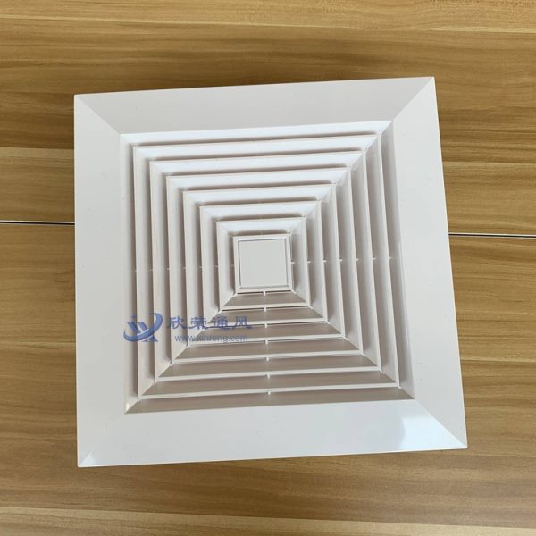 空调出风口散流器方形排风口盖百叶天方地圆管道风机排气口通风罩