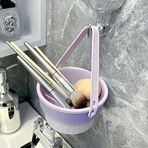 化妆刷清洗晾晒架工具收纳盒美妆蛋粉扑清洗器碗神器刷子篮子架