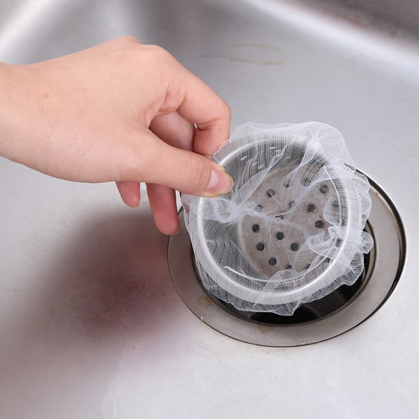 水槽垃圾过滤网剩饭剩菜隔渣网防堵地漏网袋厨房洗碗池水槽疏通器
